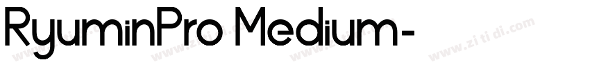 RyuminPro Medium字体转换